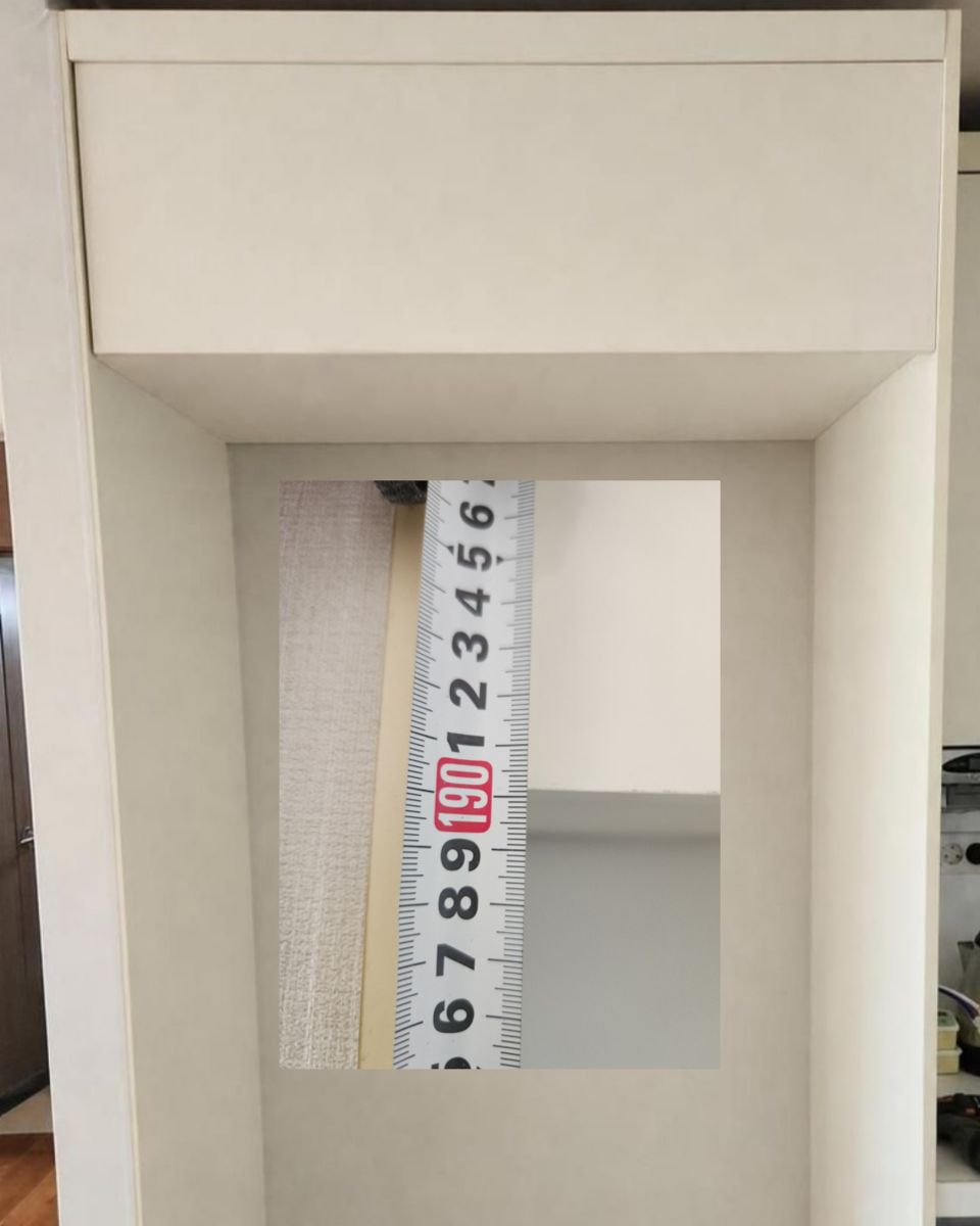냉장고장 상부장리폼 시공 후